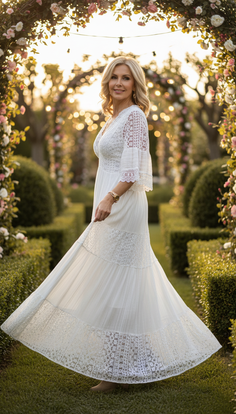 Boho Maxi Lace Dress