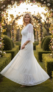 Boho Maxi Lace Dress