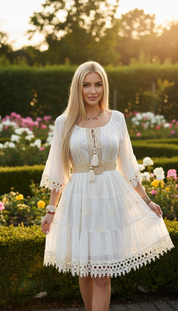 Robe bohème chic mini