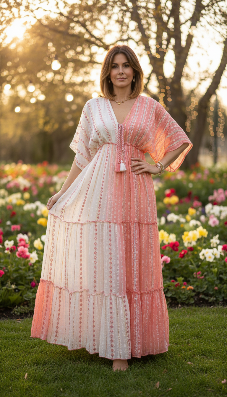 Blush Meadow Maxi Dress