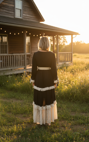 Midnight Boho Elegance in Black