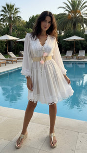 Sommerkleid aus Baumwolle im Boho-Stil