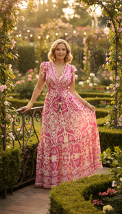 Emily Pink Silk Dress