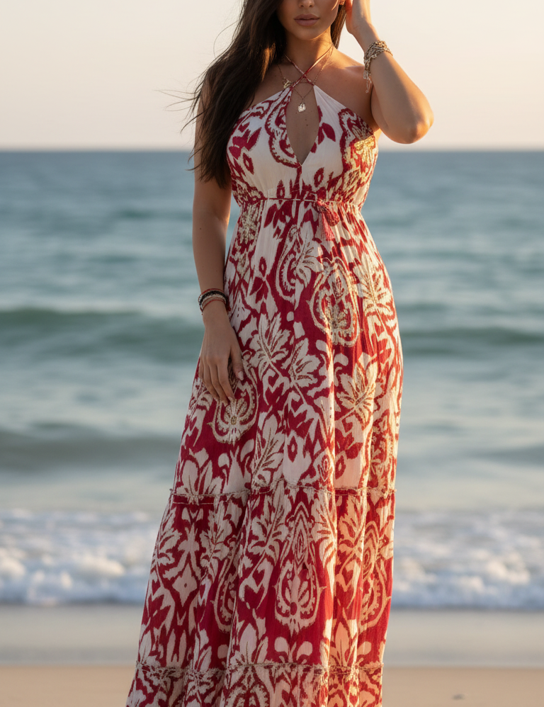 Robe longue Azurea