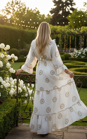 Viscose Tie-Dye Boho Maxi Dress