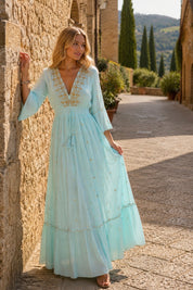 Anne Blue Maxi Dress