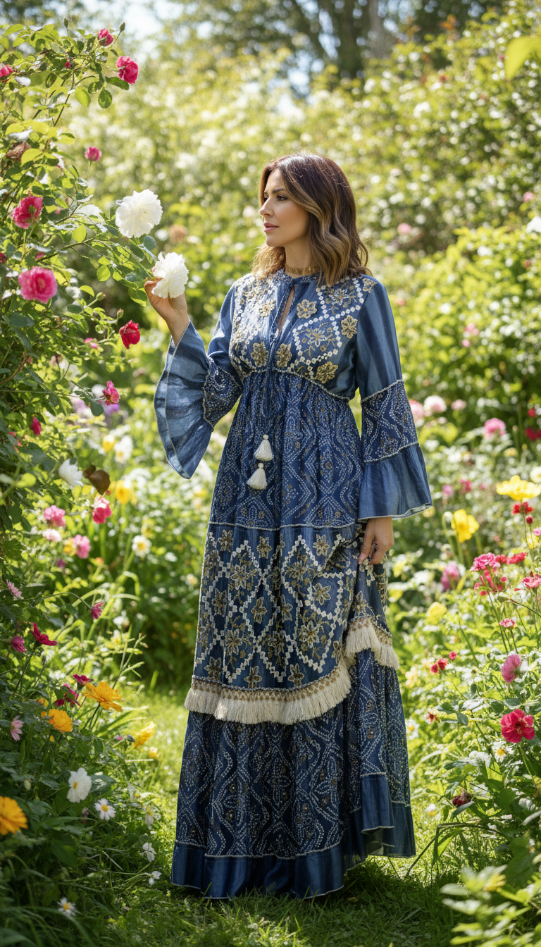 Golden Dusk Maxi Dress