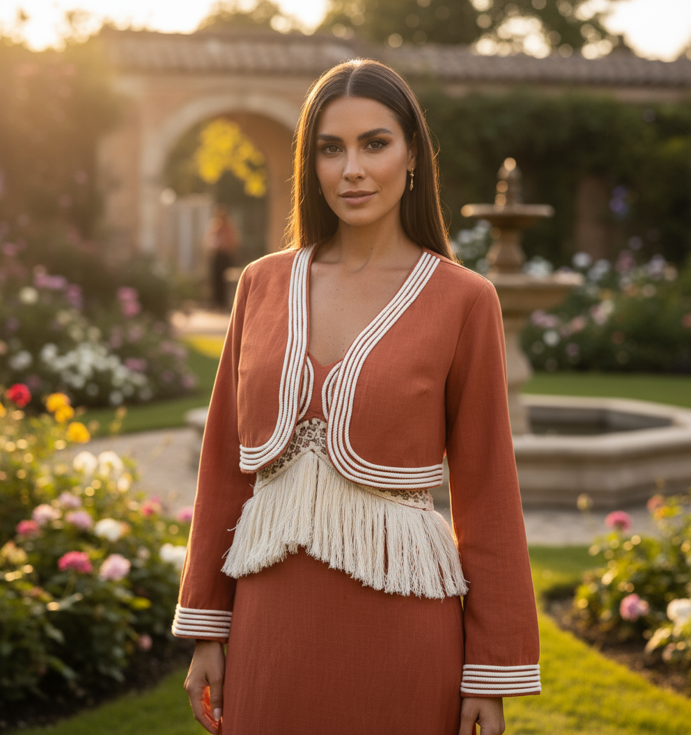 Organic Terracotta Dress