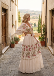 Elara Embroidered Boho Dress
