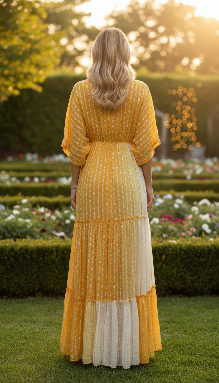 Golden Meadow Maxi Dress