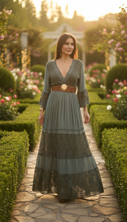 Pure, bohemische Eleganz in Grün