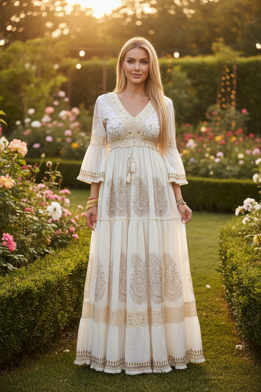 Boho Bloom Maxi Dress