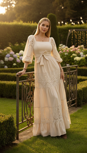 Robe maxi bohème Ivory Garden