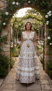 Golden Garden Maxi Dress