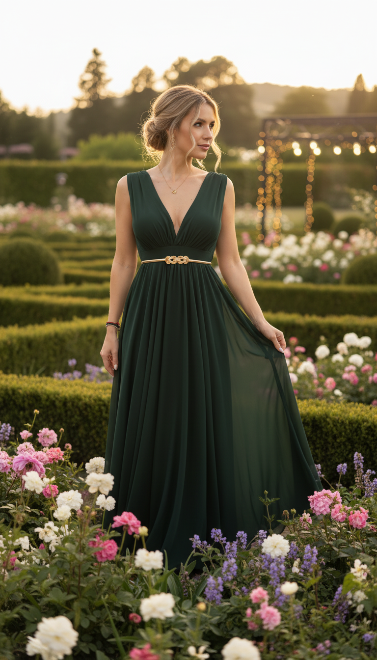 Esmerald Sunset Maxi Dress