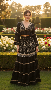 Desert Rose Black Boho Set