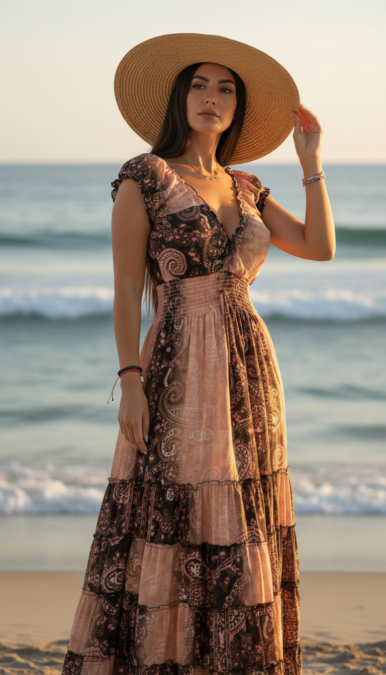 Amara Pink Silk Maxi Dress