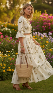 Ensemble bohème Fleur d'or