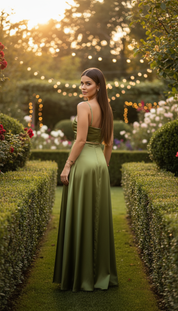Satin Elegance Party Dress