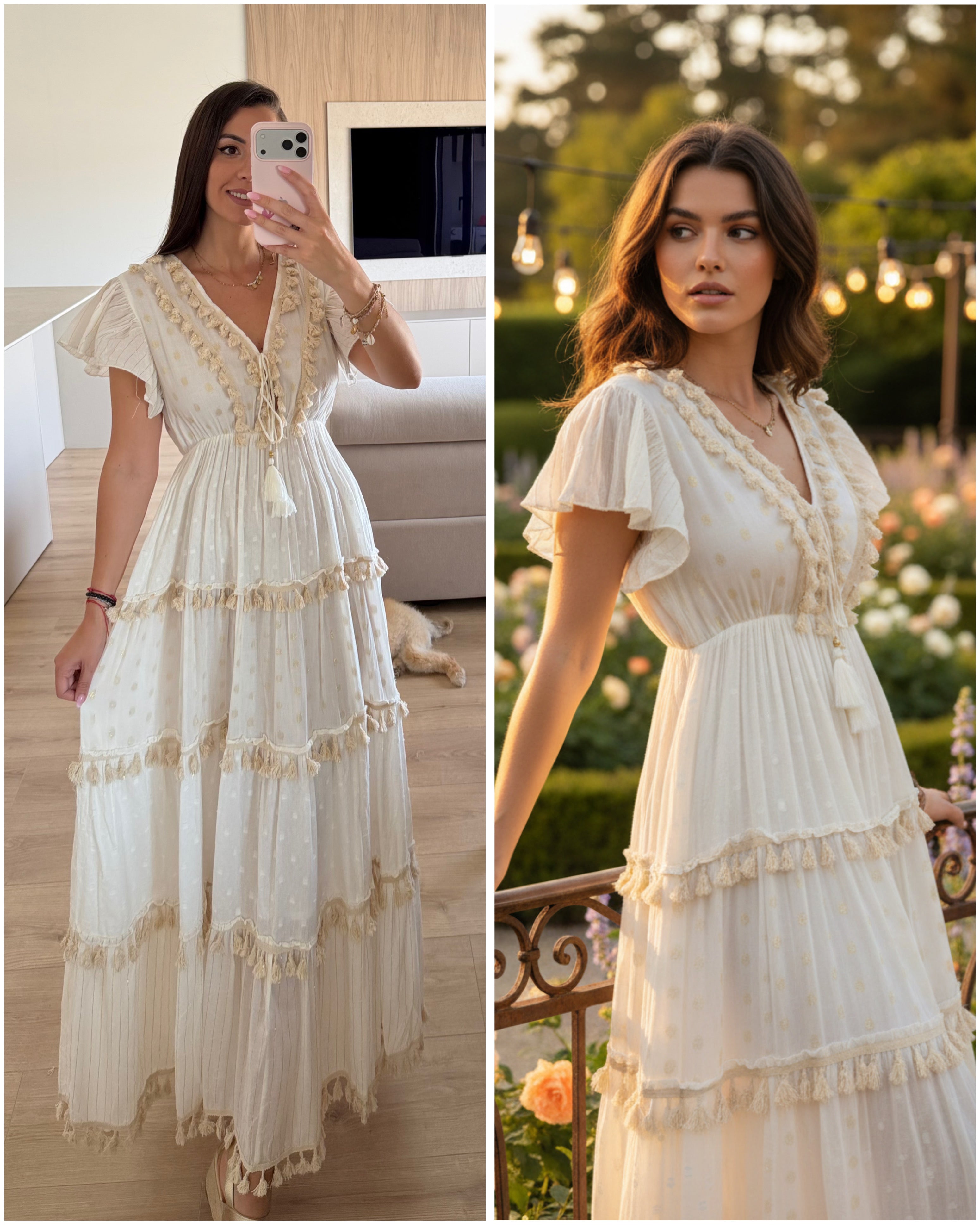 Elysia Tassel Maxi Dress