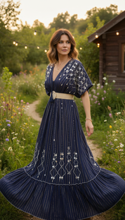 Robe longue Moonlit Garden