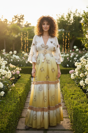 Viscose Tie-Dye Boho Maxi Dress