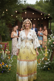 Viscose Tie-Dye Boho Maxi Dress