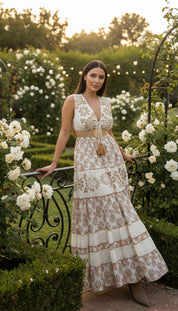 Golden Garden Maxi Dress