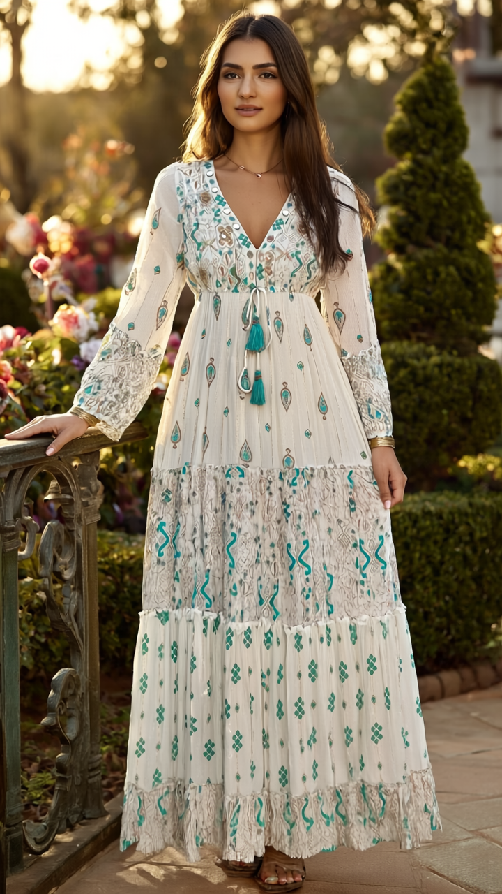 Floral Haven Boho dress