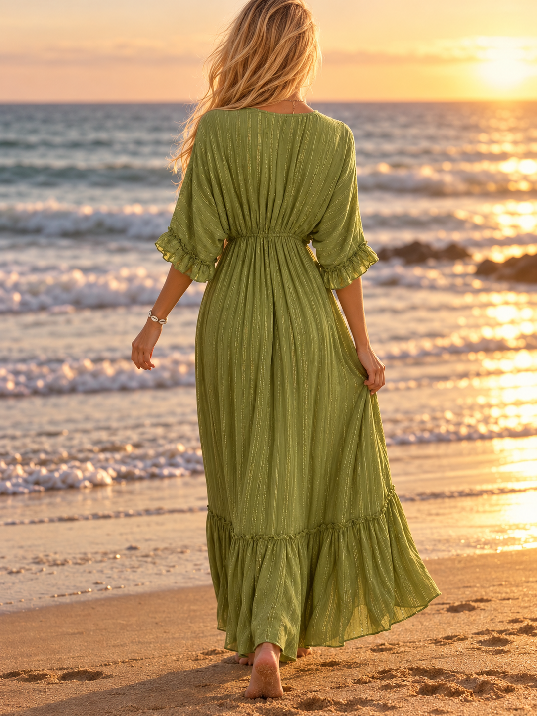 Emerald Garden Maxi Dress