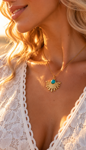 Turquoise Sun Necklace