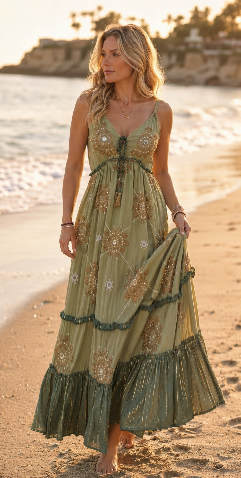 Robe longue Celestial Bloom