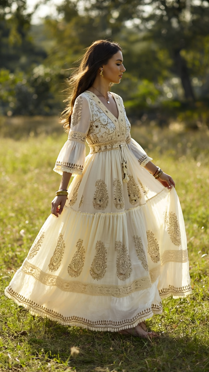 Boho Bloom Maxi Dress