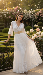 Boho Maxi Lace Dress