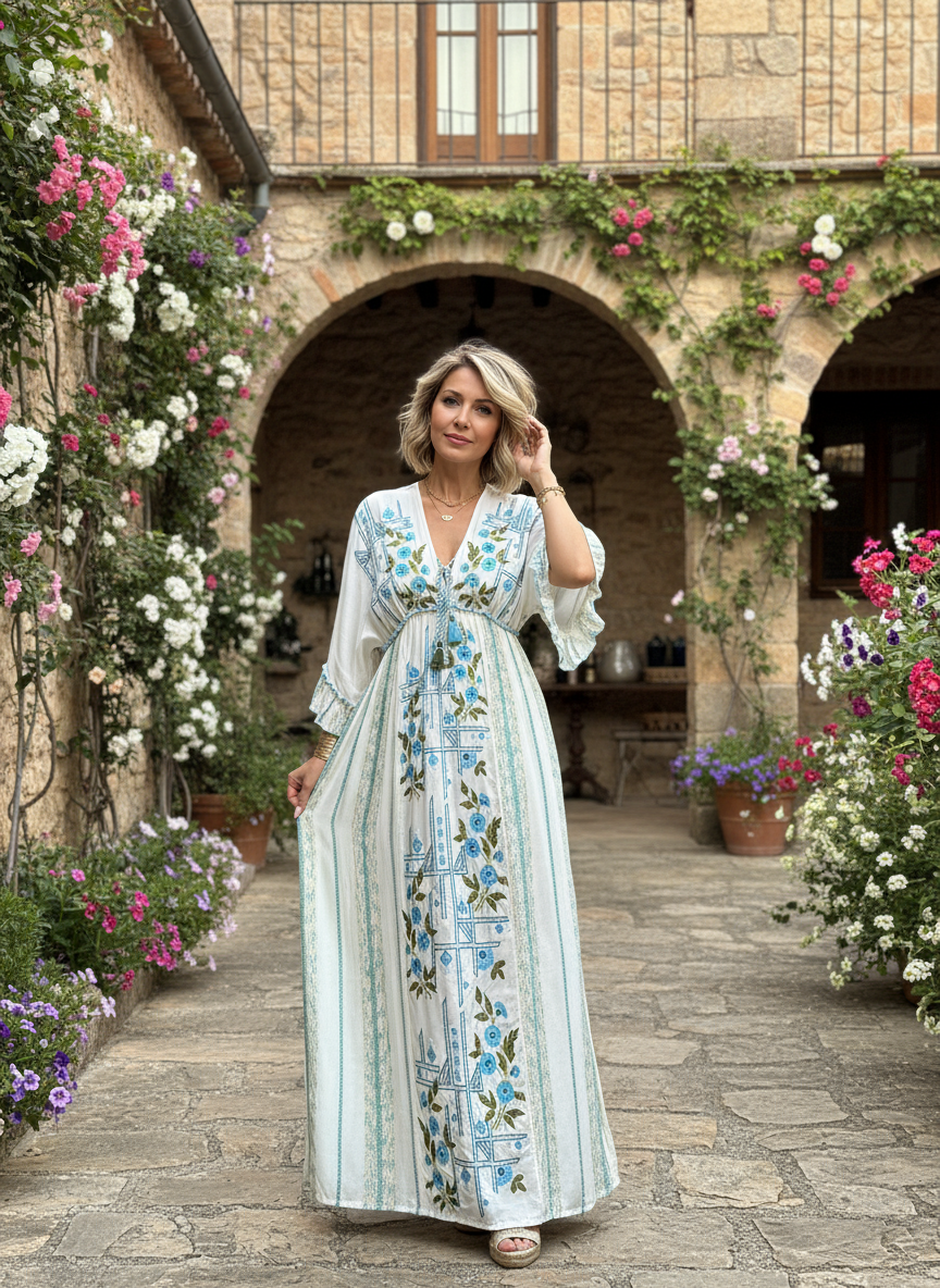 Boho Ethnic Maxi Dress