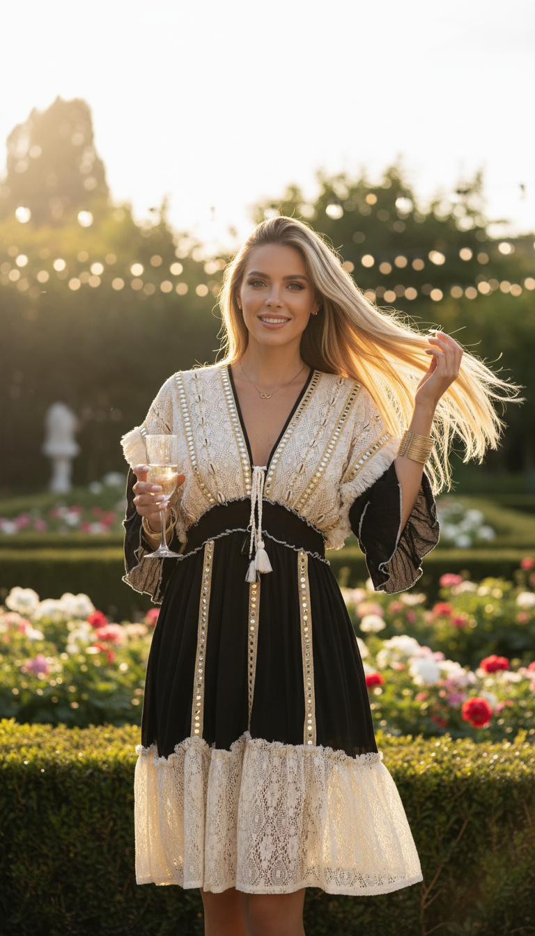 Robe courte Chantilly Whisper