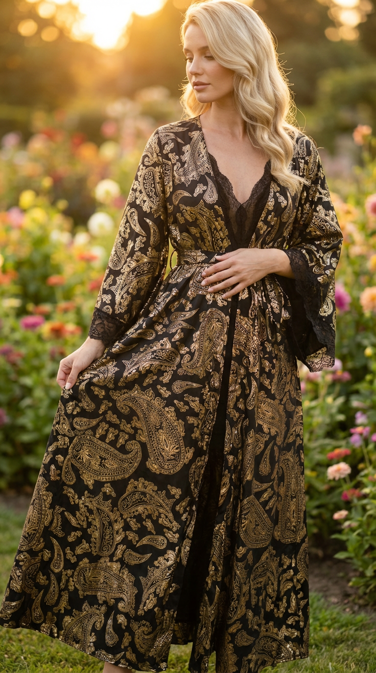 Black Moon – Timeless Silk Kimono
