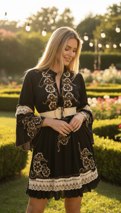 Eira Black Mini Dress