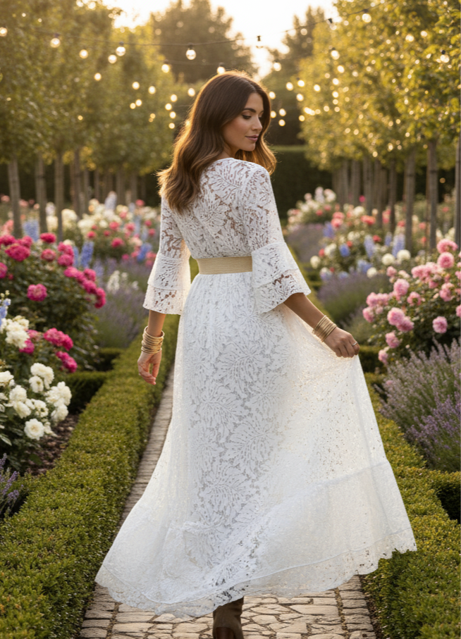 Ethereal Lace Gown