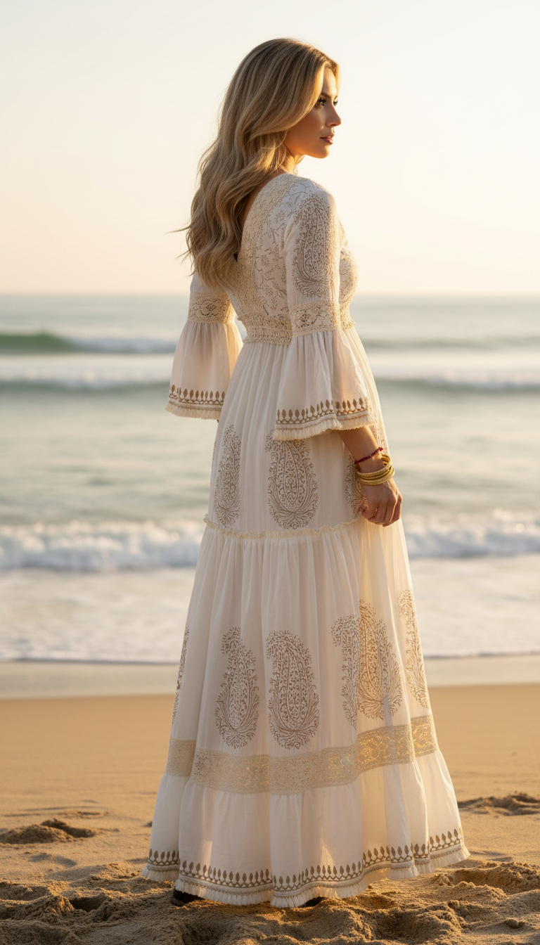 Boho Bloom Maxikleid
