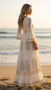 Boho Bloom Maxikleid