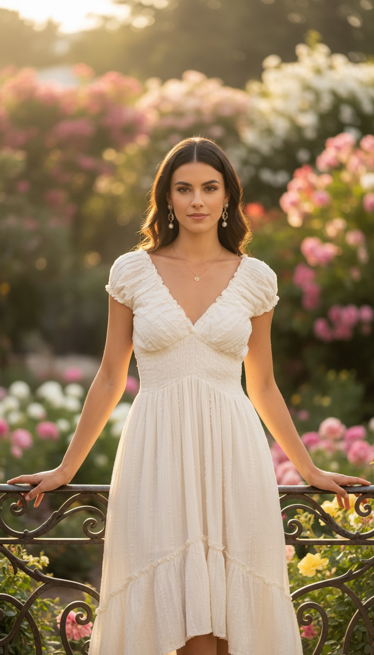 Robe longue Ivory Horizon