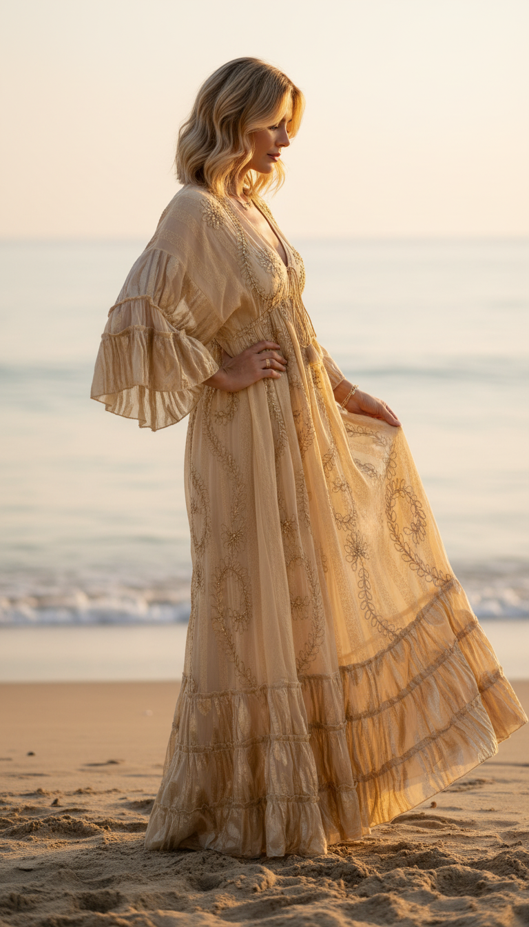 Golden Solana Maxi Dress