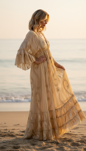 Golden Solana Maxi Dress