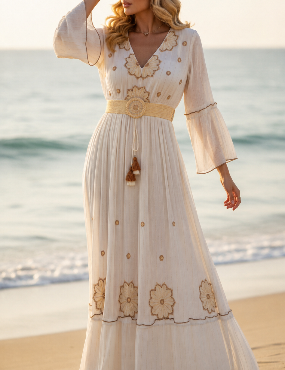 Alba Blue Maxi Dress