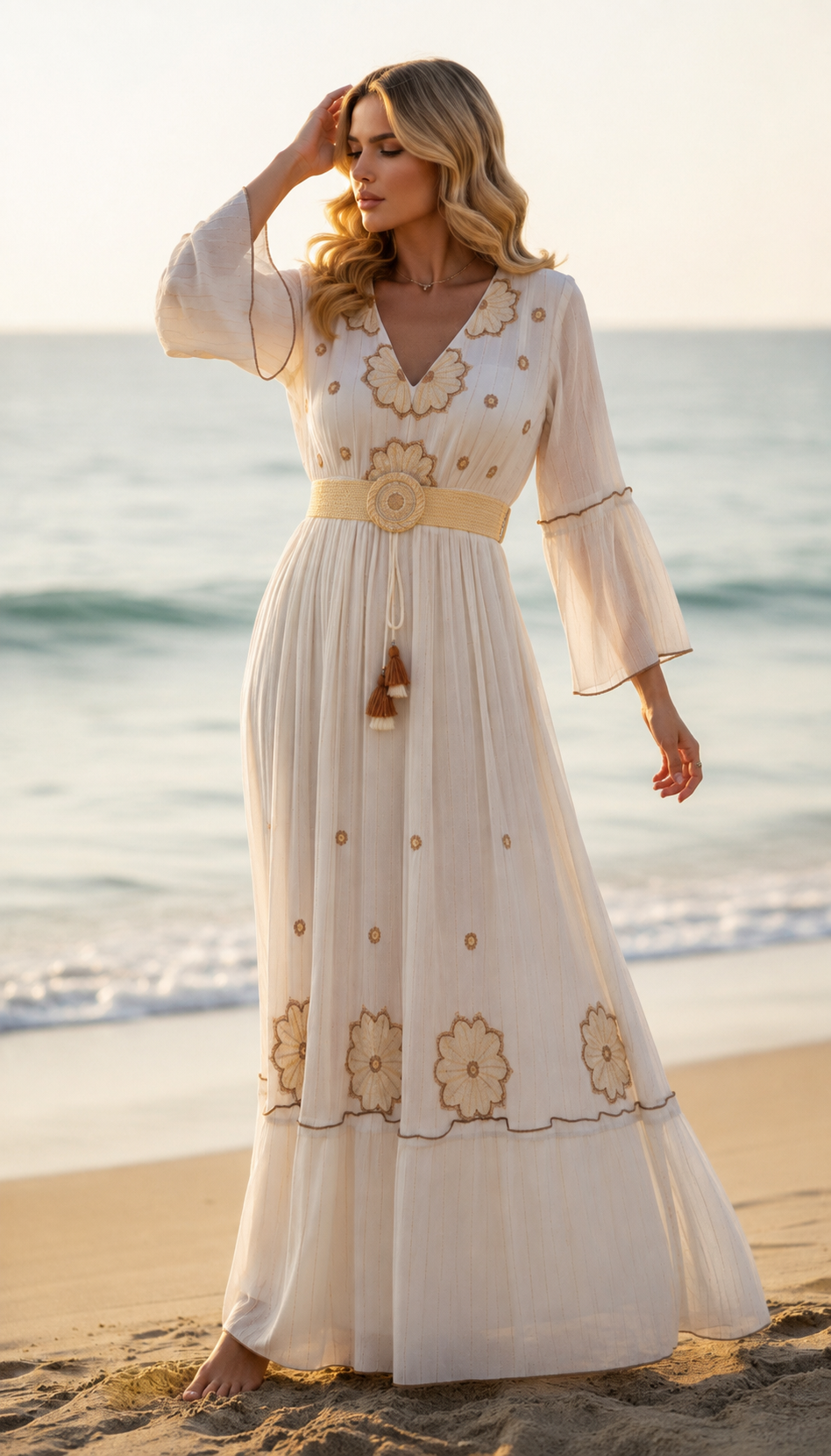 Alba Blue Maxi Dress