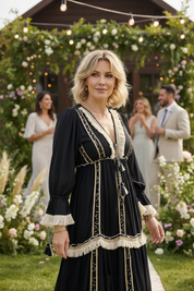 Midnight Boho Elegance in Black