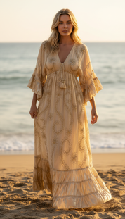 Golden Solana Maxi Dress