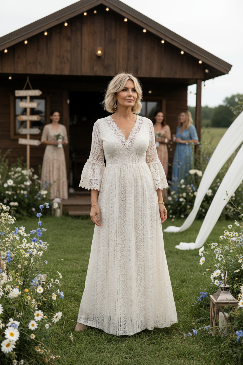 Sage Lace Dress