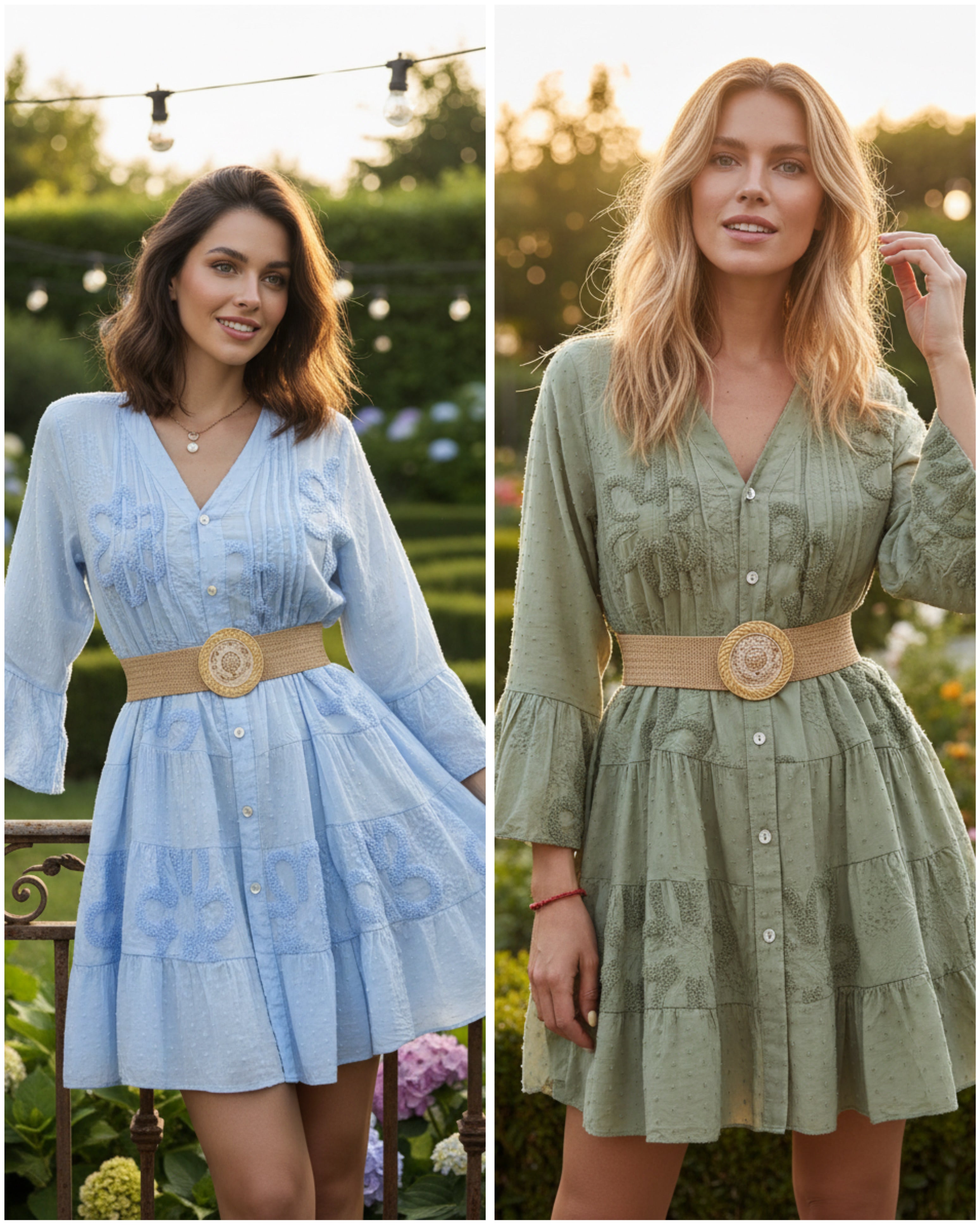 Plumeti Midi Dress